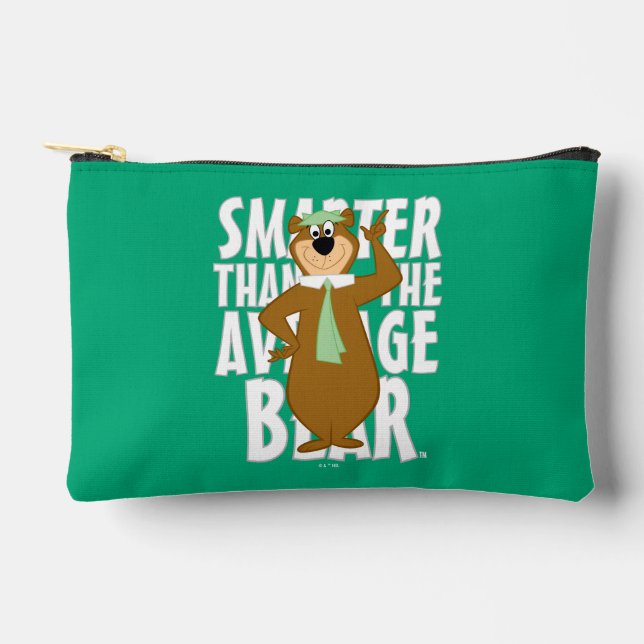 Pochette À Accessoires Yogi "Plus Intelligent Que L'Ours Moyen" (Recto)