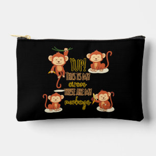 Pochette À Accessoires Yup ! C'est mon cirque, ce sont mes quatre singes