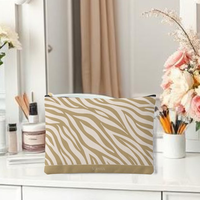 Pochette À Accessoires Zebra Print-Neutral (Zebra Print-Neutral Accessory Pouch )
