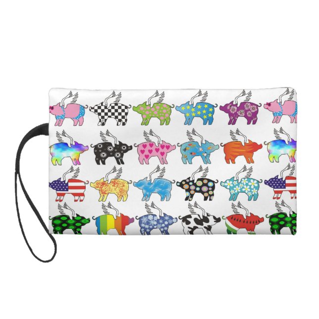 Pochette Avec Dragonne bourse de porc de vol (Dos)