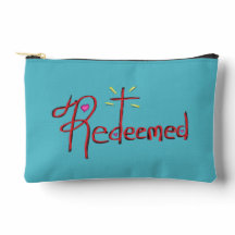 Pochette d'accessoires noire et turquoise "racheté