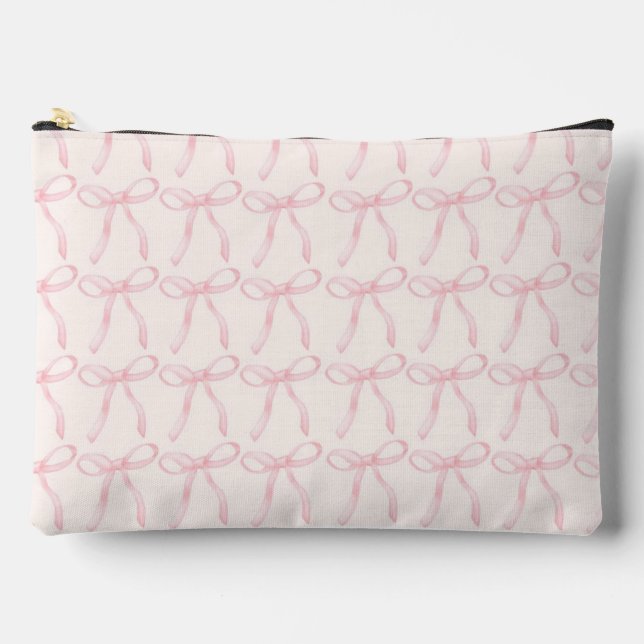 Pochette d'accessoires Pink Bow, mignonne et coque (Recto)