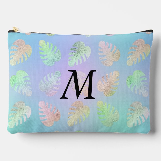 Pochette d'accessoires pour monogrammes violets Om (Recto)