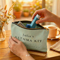 Pochette pour trousse personnalisée d'asthme – Sac