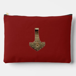 Pochette rouge Gold Thor Hammer
