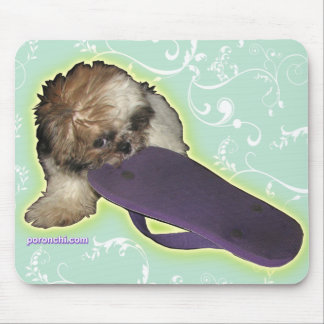 Pochi and Purple Sandals Mouse Pad