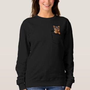 Pocket Baby Yorkie Dog Love R Dad Mom, Boy Girl Sweatshirt