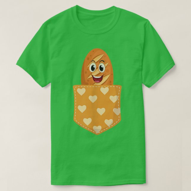 Pocket Baking Flour Rolling Pin Cake Bread  T-Shirt (Design Front)