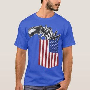 Pocket Bullet US Gun Rights Control 2nd Arms T-Shirt