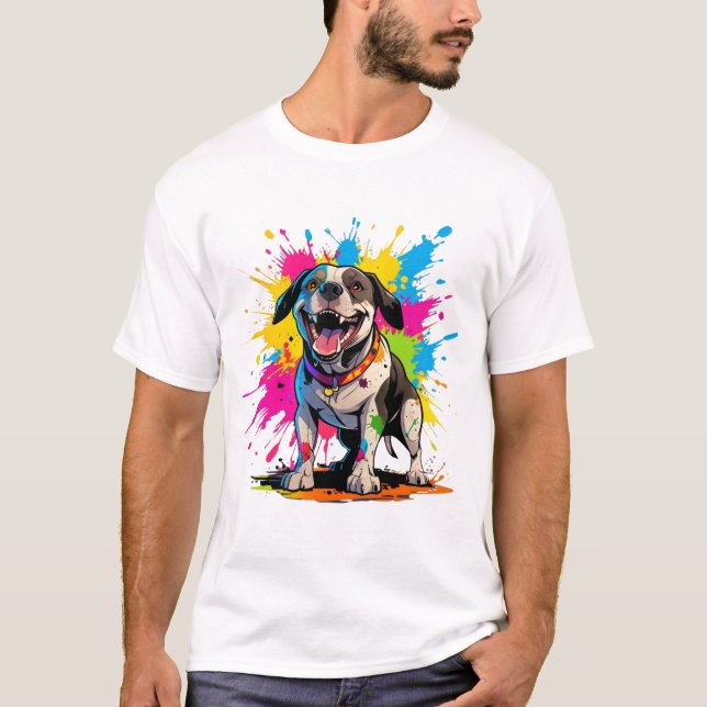 Pocket Bully Custom T Shirt for Bulldog Pet Lovers (Front)
