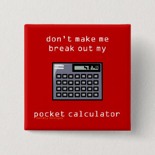 pocket calculator button