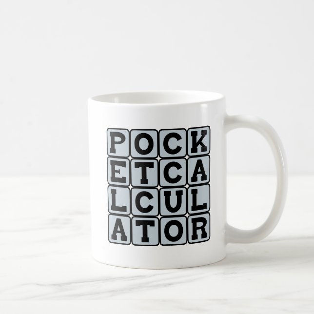 Pocket Calculator, Math Tool Coffee Mug (Right)
