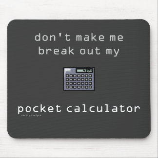 pocket calculator mousepad