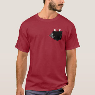 Pocket Cat Magic Design Whimsical Feline Charm  T-Shirt