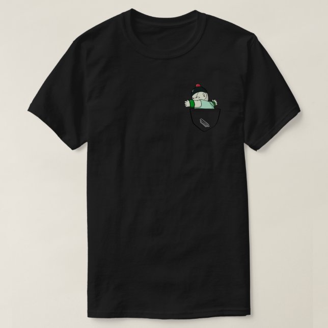 Pocket Chiaotzu Tri-blend T-Shirt (Design Front)