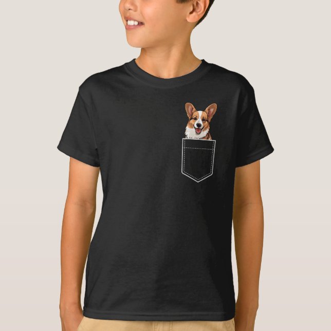 Pocket Corgi T-Shirt (Front)