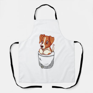 Pocket Cute Jack Russell Terrier  Apron