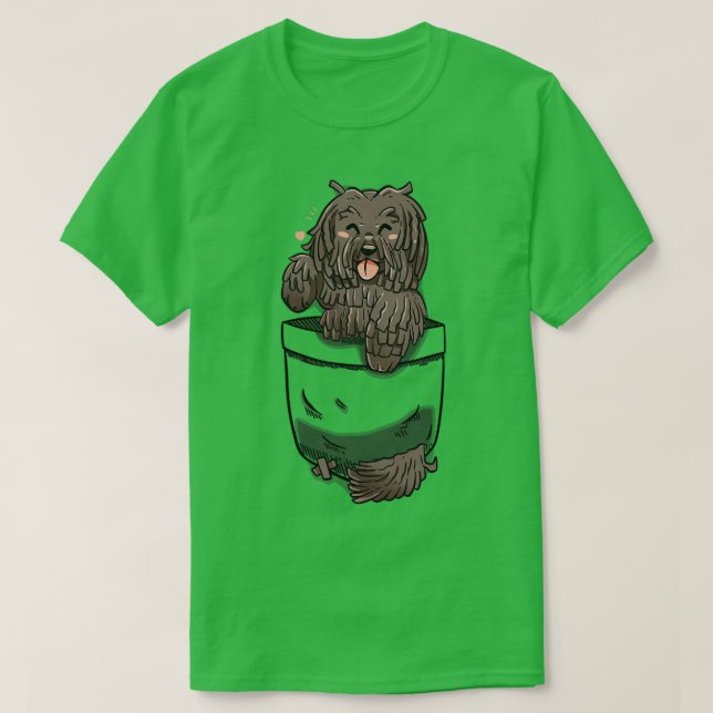 Pocket Cute Puli Dog  T-Shirt (Design Front)