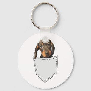 Pocket Dog Dachshund  Keychain