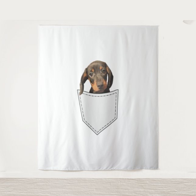 Pocket Dog Dachshund  Tapestry (Front)