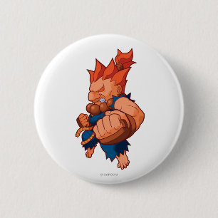 Pocket Fighter Akuma 2 Inch Round Button