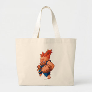 Pocket Fighter Akuma Large Tote Bag