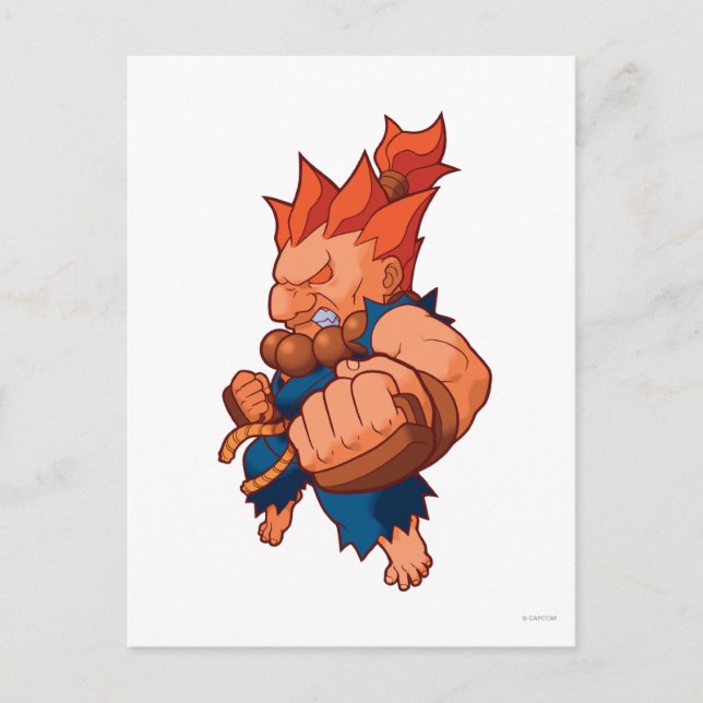Pocket Fighter Akuma Postcard (Front)