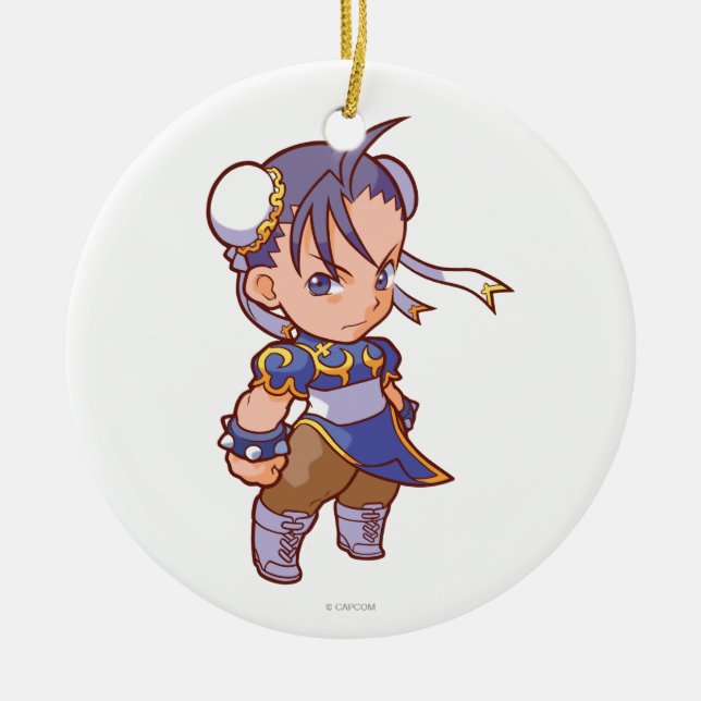 Pocket Fighter Chun-Li 2 Ceramic Ornament (Front)