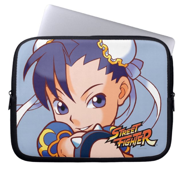 Pocket Fighter Chun-Li Laptop Sleeve (Front)