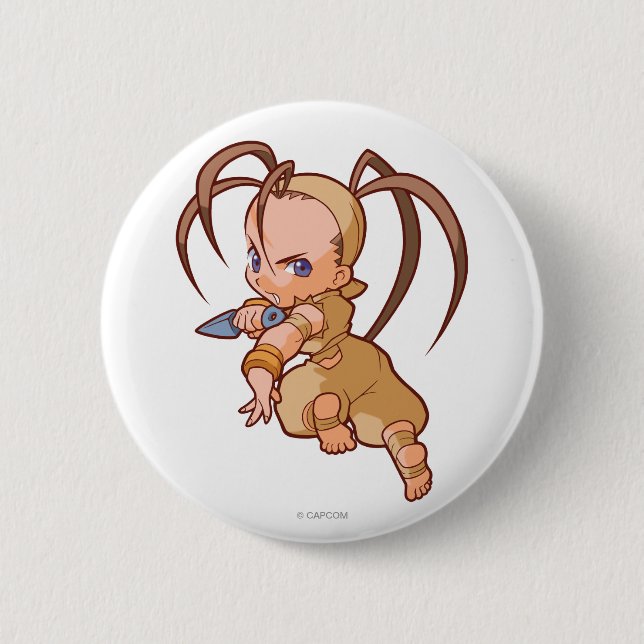 Pocket Fighter Ibuki 2 2 Inch Round Button (Front)