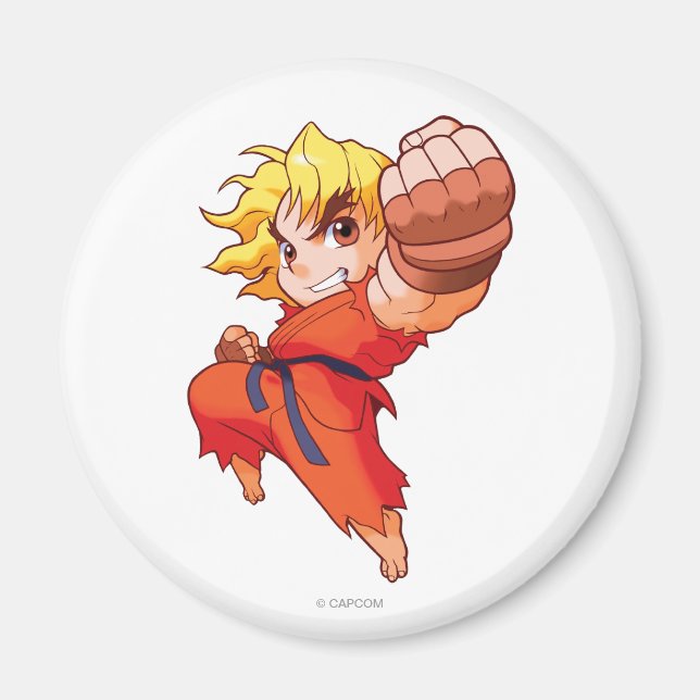 Pocket Fighter Ken Magnet (Front)