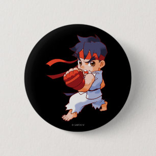 Pocket Fighter Ryu 2 Inch Round Button