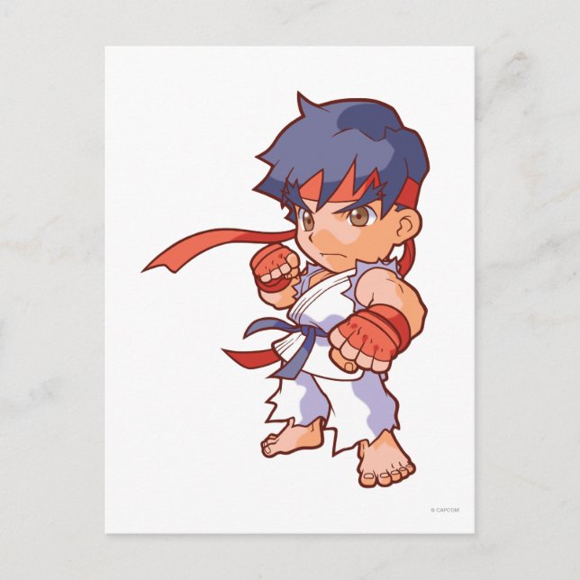 Pocket Fighter Ryu Postcard (Front)