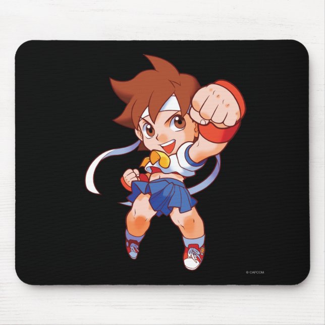 Pocket Fighter Sakura 2 Mouse Pad (Front)