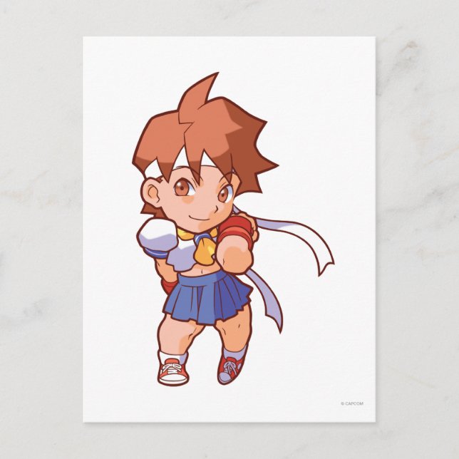 Pocket Fighter Sakura Postcard (Front)