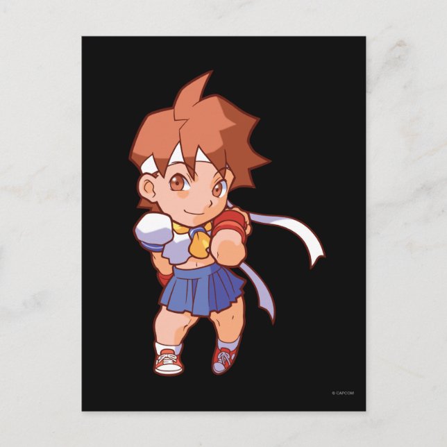 Pocket Fighter Sakura Postcard (Front)