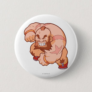 Pocket Fighter Zangief 2 Inch Round Button