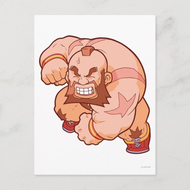 Pocket Fighter Zangief 2 Postcard (Front)