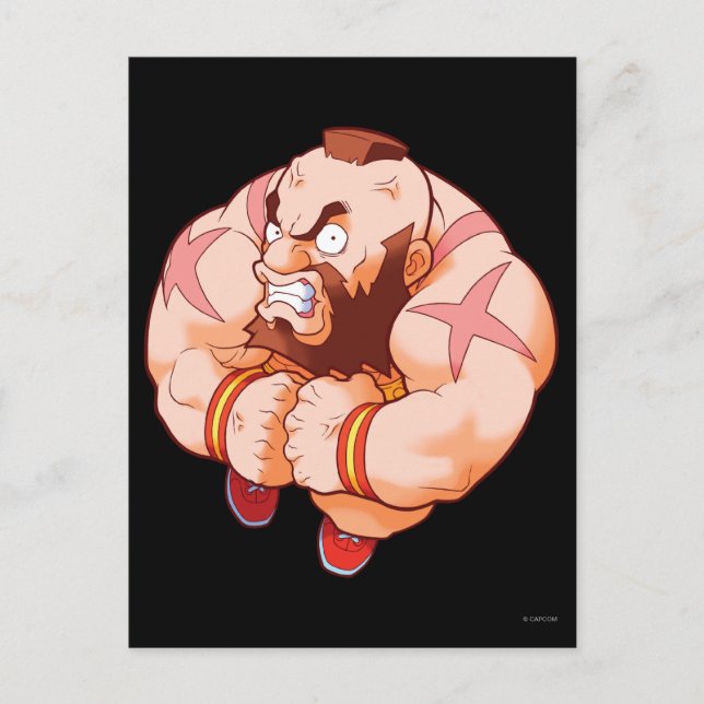 Pocket Fighter Zangief Postcard (Front)