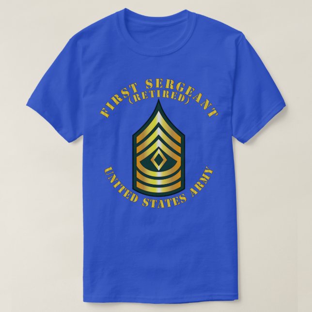 POCKET First Sergeant 1SG Retired T-Shirt (Design Front)