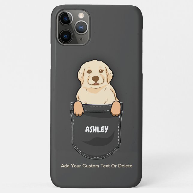 Pocket Golden retriever Cute Dog Pet Owner Case-Mate iPhone Case (Back)