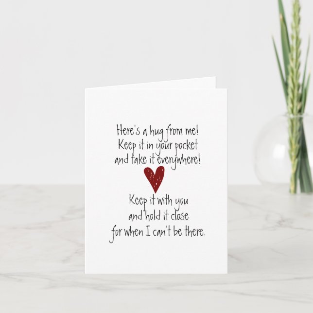 Pocket Hug Note Card (Front)
