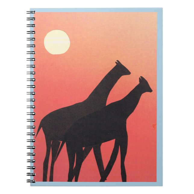 Pocket Journal with Giraffe Design (Front)