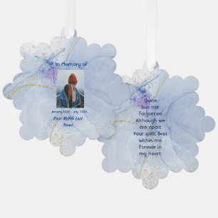  Pocket Keepsake Memorial Wolf  Ornament Card