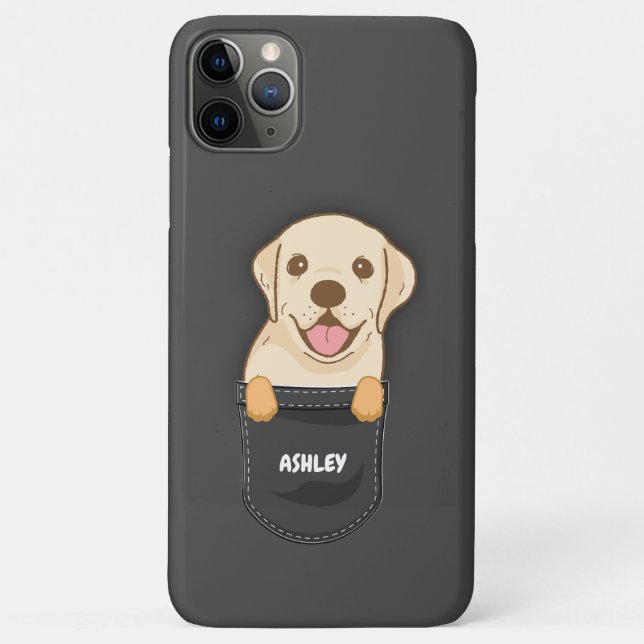 Pocket Labrador Retriever Cute Dog Pet Owner Case-Mate iPhone Case (Back)
