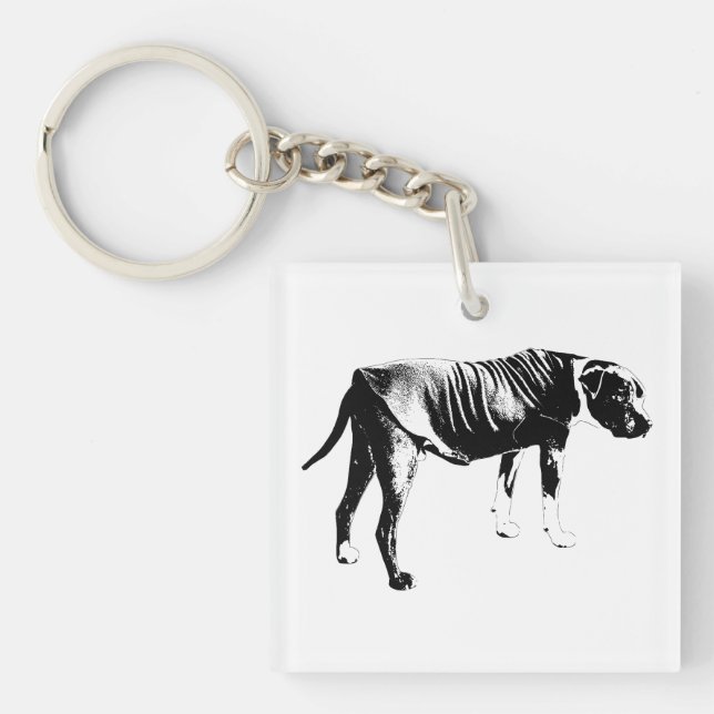 Pocket Outline, Steady Form Keychain (Front)