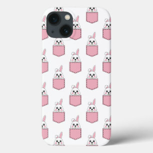 Pocket Pet Bunny Pattern iPhone 13 Case
