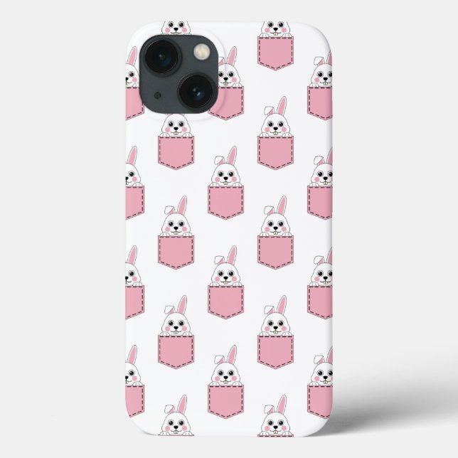 Pocket Pet Bunny Pattern Case-Mate iPhone Case (Back)