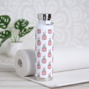 Pocket Pet Bunny Pattern Water Bottle