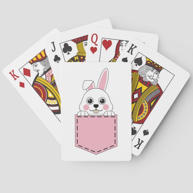 Pocket Pet Bunny Playing Cards (Back)